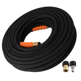 Xvqea1 Maxpeedingrods 125 Feet Rubber Steel Pressure Hose 3/8 Inch 4800psi Wire Braided 248 F