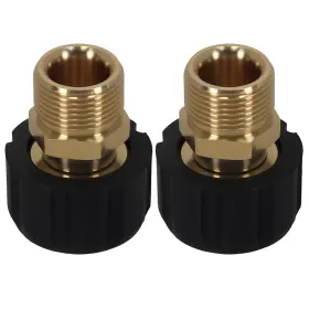 Xw2dzs Maxpeedingrods 2pcs Pressure Washer Adapter M22 14mm To 15mm Brass Coupler Fitting 5000psi