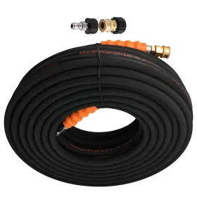 Z1h7w6 Maxpeedingrods 1x 150feet Pressure Washer Hose 3/8 Inch M22-14mm Adapter 4800psi Steel Wire Braid
