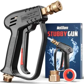 Mckillans 279870062928 Short Pressure Washer Gun With Replacement M22 Inlet- High Pressur
