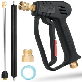 Mckillans 747465461426 Pressure Washer Gun Replacement M22 Inlet With Extension 1/4 Inch Quick Co