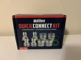 Ss-srgj-2215 Mckillans Pressure Washer Quick Connect Kit M22-15mm To 3/8 Inch Male Female Nib