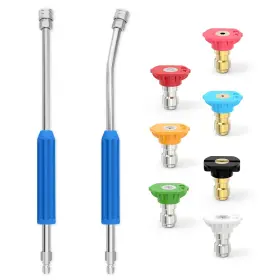 Xj-811 Meanlin 2pcs 17 Inch Pressure Washer Extension Wand 1/4 Quick Connect Stainless Steel P