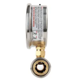 Measureman 716852765126 2-1/2 Inch Pressure Washer Gauge Kit 3/8 Quick Connect 0-6 #2