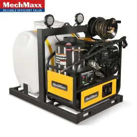 Hpw40dt Mechmaxx 4000 Psi 4 Gpm 15hp Hot Water Pressure Washer With 175 Gal Tank