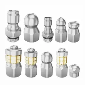 Njk33 Mefape 10 Pcs Jetter Heads Kit Sewer Nozzle For Pressure Washer Rotating Bu