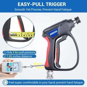 0103.7028.1 Mekoh Short Pressure Washer Gun With Swivel 5000 Psi High Power Spray #3