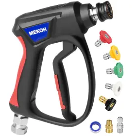 0103.7028.1 Mekoh Short Pressure Washer Gun With Swivel 5000 Psi High Power Spray