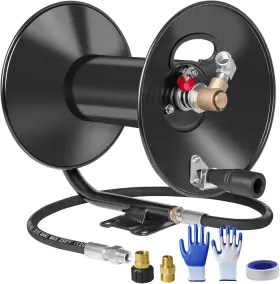 0105.2009.2 Mekoh - Pressure Washer Hose Reel/4000 Psi Heavy Duty Power Reel