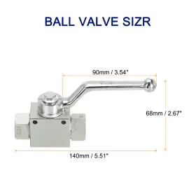 Metallixity 636939784928 High Pressure Washer Ball Valve Kit Steel Hose W Tapes 1/4 Inch #3