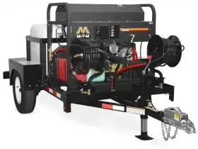 Aw-9000-0006 Mi-t-m 200 Gallon Pressure Washer Trailer Single Axle With Electric Brakes