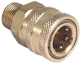 Aw-0017-0007 Mi T M Corp 4 Pack Pressure Washer Quick Connect Socket Brass 3/8 Mnptx3/8- Inch