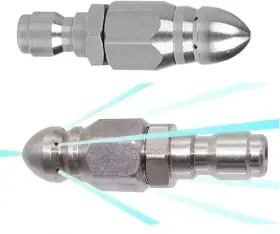 Millie 782589471166 2 Sets Pressure Washer Sewer Jetter Nozzle With Stainless Steel Mini Compact