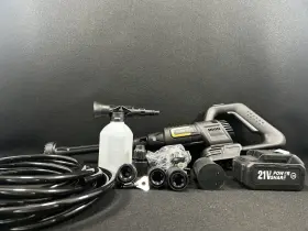 Mbbt-0022 Mimyth 21v Cordless Pressure Washer Kit Foam Pot 6-in-1 Nozzle Battery Hose