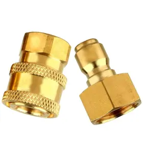 Mizorlie 681599152167 Pressure Washer Adapter 3/8 Inch M22 Quick Connector Kit For Attach A Hose To Th