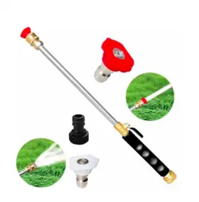 Mizorlie 782589470992 Hydro Jet Water Hose Nozzle Garden Power Cleaning Wand Sprinkler