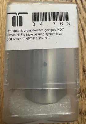 Mos-34.763 Mosmatic Swivel 34.763. Hi-flo Triple Bearing System. Dgei-13 1/2 Inch Npt-f