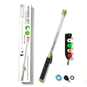 P001 Mroy Mio Upgraded Jet Nozzle For Garden Hose Includes 5 High-pressure Interchangeable