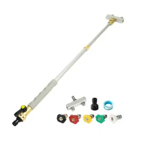 P002 Mroy Mio 2025 Upgraded Long Extendable Jet Dual Nozzle For Garden Hose 18 Inch -31 Includ