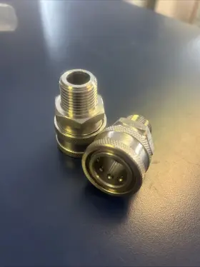 24.0066 Mtm Hydro 1/2 Inch Malenpt Female Quick Connect Coupler Pair Stainless Steel