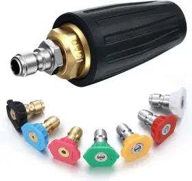 Mudder 445001680647 4000 Psi Pressure Washer Rotating Turbo Nozzle 4.0 Gpm Quick Connector