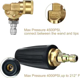 Mudder 445030628603 Pressure Washer Tips 4000 Psi Power Rotating Turbo Nozzle #3
