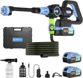 Pu08bl-01us Mupeak Brushless Cordless Pressure Washer 1200psi Portable Power 2 Rechargeable