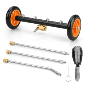 Ce0395 Mypin 2-in-1 16ft Undercarriage Pressure Washer Water Broom 4000psi Under Car Press