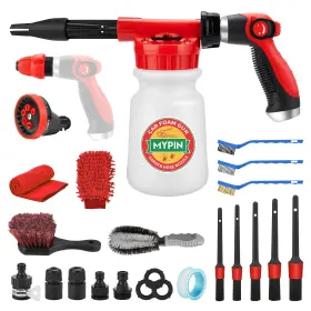 Ce0397 Mypin Car Wash Foam Gun Set/hose Sprayer 22pcs Kits Cannon Adjustable W