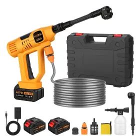 2x3.0ah Mypin Ce0413 Upgraded Lcd Display Portable Cordless Pressure Washer 790 Psi 21v R