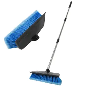 Navapal Kit 02 52 Inch Car Wash Brush With Long Handle Built-in Rubber Blue