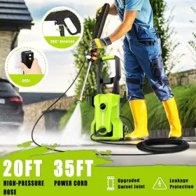 Nh-spw001g New Huing Electric Pressure Washer 4000 Psi - Max 2.5 Gpm Power With 20ft Hose 35f #3