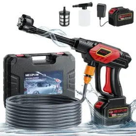 Nexpow 611419536006 1000psi Cordless Pressure Washer 2.4gpm 6-in-1 Nozzle Portable - No Hose