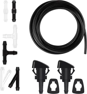 Nozzle-11001 Nhhc Windshield Washer Nozzles Hose Kit-4m Fluid 6 Pcs Connectors Wi