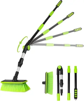 Ni03 Nicecastle 59 Inch Pbt 180 Rotatable Car Wash Brush With Long Handle New Process Not Green