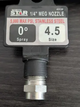 N00045mp Northstar 2963821 Spray Nozzle 4.5 Orifice 1/4 Inch Npt Stainless Steel N00045mp Northstar 2963821 Spray Nozzle 4.5 Orifice 1/4 Inch Npt Stainless Steel
