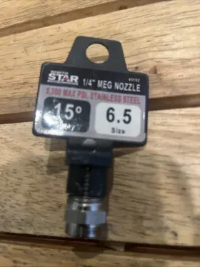 Northstar 682491081661 1/4 Inch Pressure Washer Spray Nozzle Size 6.5 15 Degree