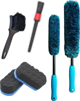 Wb002-2024wb Oesee Pro Choice 4 Pack Long Handle Wheel Brush Kit For Tire And Cleaning