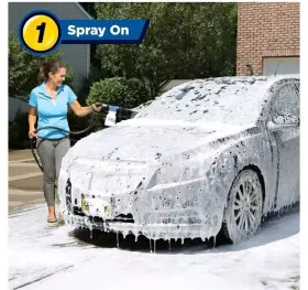 Carc-mc4 Ontel Nozzle Spray Car Wash Gun Cannon Soap Foam Dirt Dust Blaster Hose Thick Sprayer #3