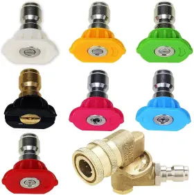 Opendoor 313030544520 Pressure Washer Accessories Kit 7 Spray Nozzle Tips Quick Connecting Pivoting