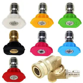 Opendoor 431276044856 Pressure Washer Accessories Kit 7 Power Spray Nozzle Tips Quick Conn