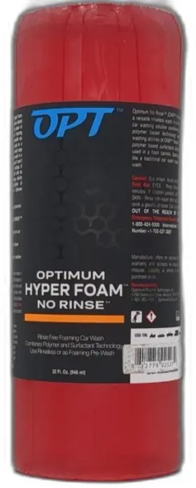 Optimum Polymer Technologies Inc. 812779025272 Hyper Foam Onr Rinseless Foaming Car Wash Soap Spray-on Agitate 32 Oz