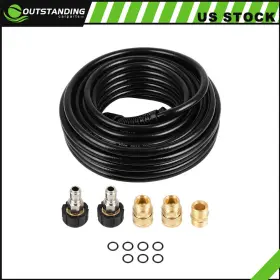 Ou180186parts Outstanding-carparts 50ft 3200psi Replacement High Pressure Power Washer Hose-3/8 Inch With M22