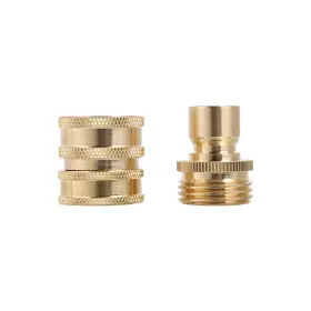 Ou180193parts Outstanding-carparts 3/4 Inch Garden Hose Quick Connect Water Solid Brass Female Male Connector Set New #3