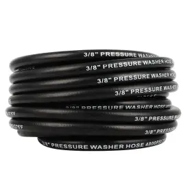 Ou180199parts Outstanding-carparts 50ft 3/8 Inch Hot Water Pressure Washer Hose Rubber Power 4800 Psi #3