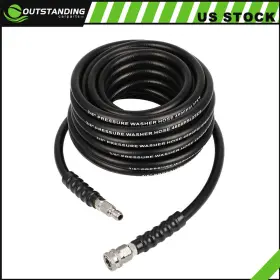 Ou180199parts Outstanding-carparts 50ft 3/8 Inch Hot Water Pressure Washer Hose Rubber Power 4800 Psi