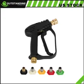 Ou180203parts Outstanding-carparts Short Pressure Washer Gun With M22-14mm Inlet Stubby High Handle