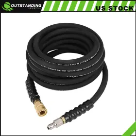 Ou180219parts Outstanding-carparts 25ft 4800psi Pressure Washer Hose 1/4 Inch Hot/cold Water Replacement Extension