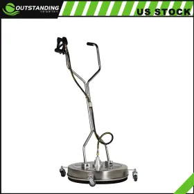 Ou180518parts Outstanding-carparts 24 Inch Pressure Washer Surface Cleaner With Handle And 4 Spinner Wheels 8gpm