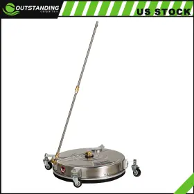 Ou180520parts Outstanding-carparts 18 Inch Pressure Washer Surface Cleaner With Wheels 4000 Psi And 2 Extension Wand